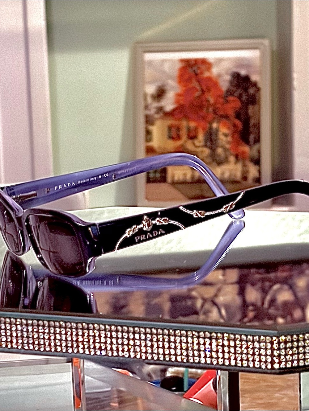 RARE PRADA  AUTHENTIC EYEGLASSES VPR 15 L 7ON-101